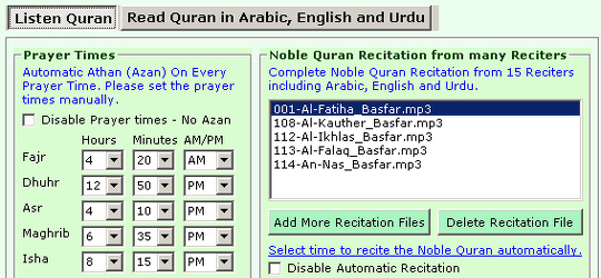 Program screenshot