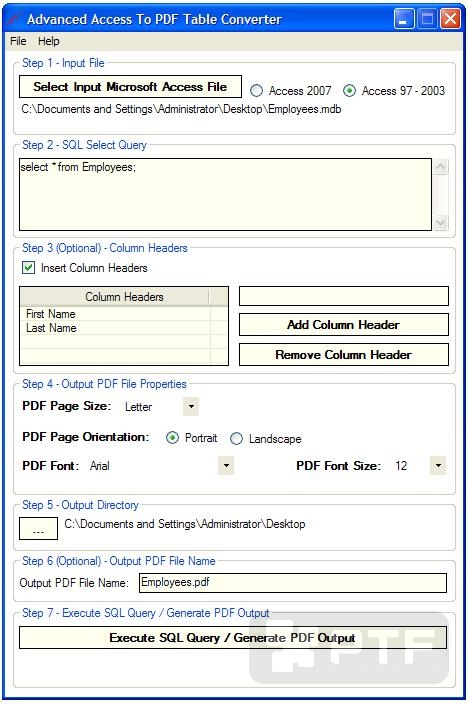 Program screenshot