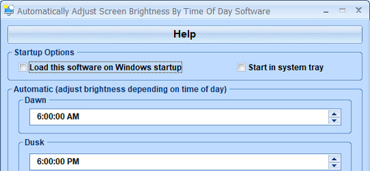 Program screenshot