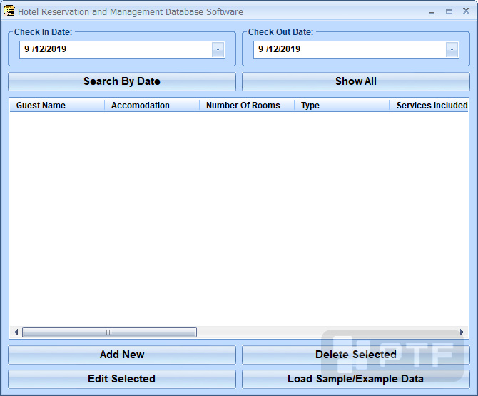 Hotel Reservation and Management Database Software for Windows, free ...