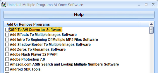 Program screenshot