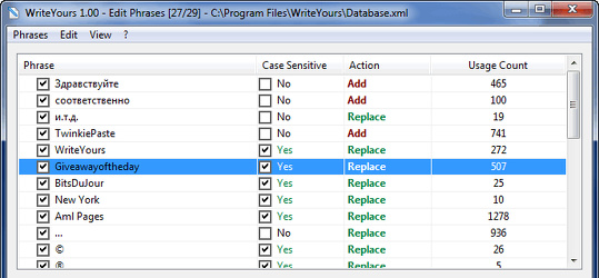 Program screenshot