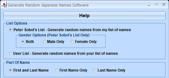 Program screenshot