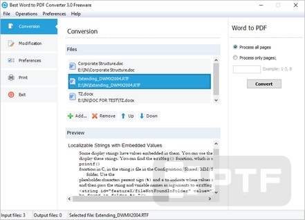 Program screenshot