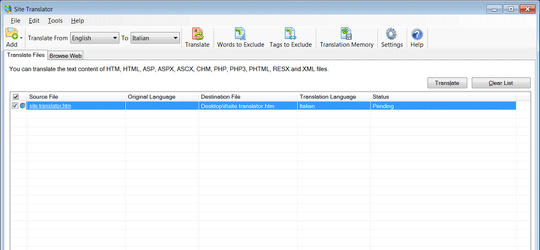 Program screenshot