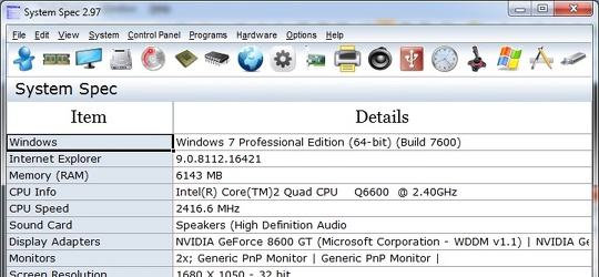 Program screenshot