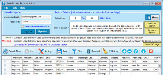Program screenshot